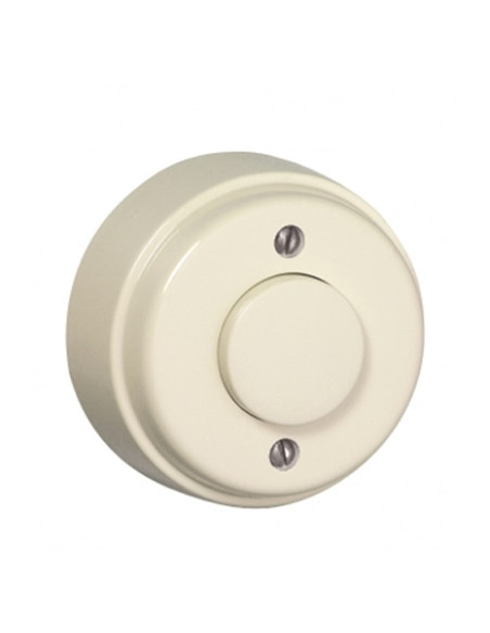 BOTAO DE PRESSAO LUMINOSO DE 12V MARFIM 26168CMF - 26168CMF