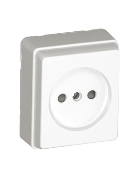 TOMADA 2P C/OBTURADOR BRANCA 37122KBR - 37122KBR