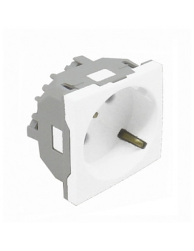 TOMADA SCHUKO 2 MODULOS PRETA MATE 45131SPM - 45131SPM