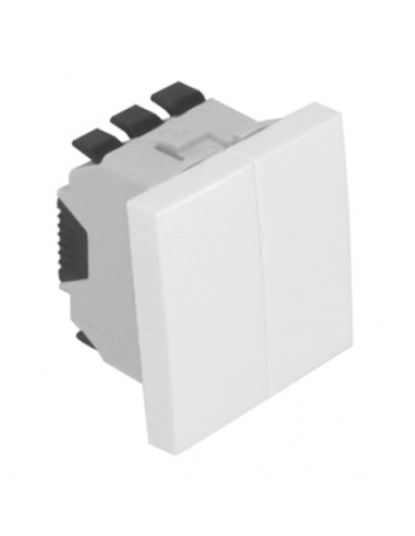 BOTAO BASCULANTE/COMUT ESCADA 2 MOD ALUMINA 45159SAL - 45159SAL