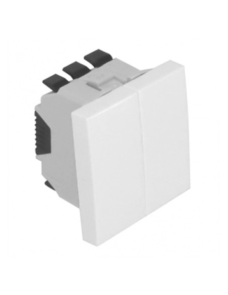BOTAO BASCULANTE/COMUT DE ESCADA 2MOD PT MATE 45159SPM - 45159SPM