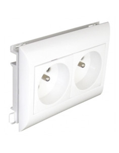 TOMADA DUPLA FRANC C/OBTUR L75 4 MOD VERM 45263CVM - 45263CVM