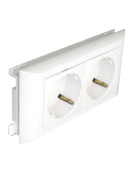 TOMADA DUPLA SCHUKO L60 4 MOD VERMELHA 45270CVM - 45270CVM