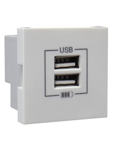 CARREGADOR DUPLO USB TIPO A PEROLA 45439SPE - 45439SPE