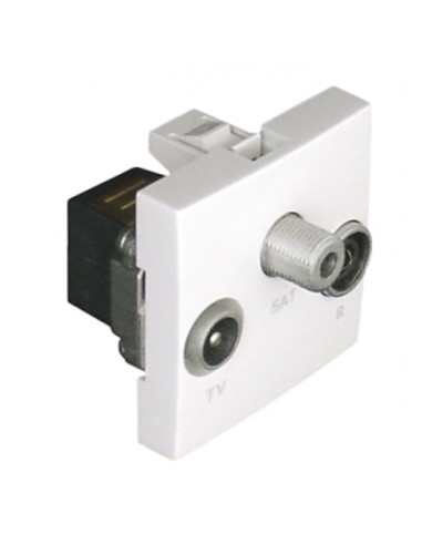 TOMADA RTVSAT PASSAGEM 2 MOD ALUMINA 45565SAL - 45565SAL