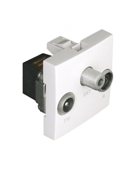TOMADA RTVSAT PASSAGEM 2 MOD ALUMINA 45565SAL - 45565SAL