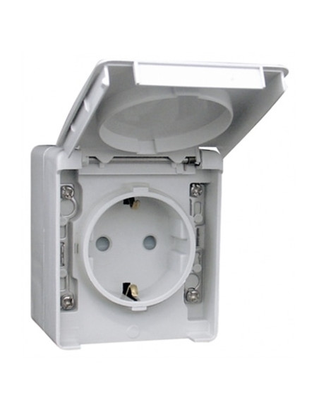 TOMADA SCHUKO C/OBTURADOR CINZENTA 48132CCZ - 48132CCZ