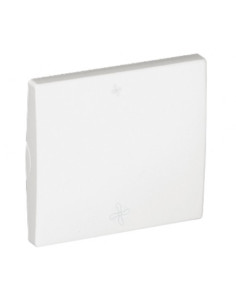 TECLA SIMPLES C/ 2 SIMBOLOS VENTOINHA PT MATE 50609TPM - 50609TPM