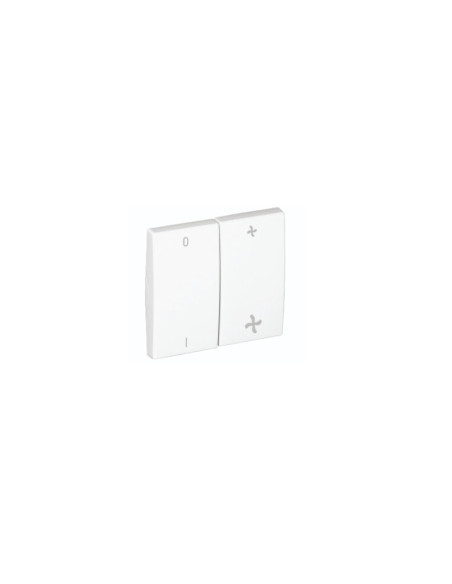 TECLA DUPLA P/COMUTADOR DE VENTOINHA CHAMPANH 50616TCH - 50616TCH