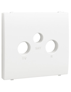 CENTRO PARA TOMADA RTVSAT BRANCO MATE 50775TBM - 50775TBM