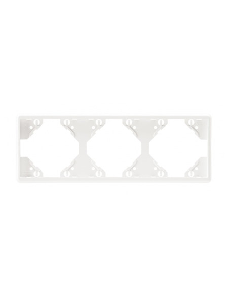 ESPELHO TRIPLO HORIZONTAL BRANCO MATE 50931TBM - 50931TBM