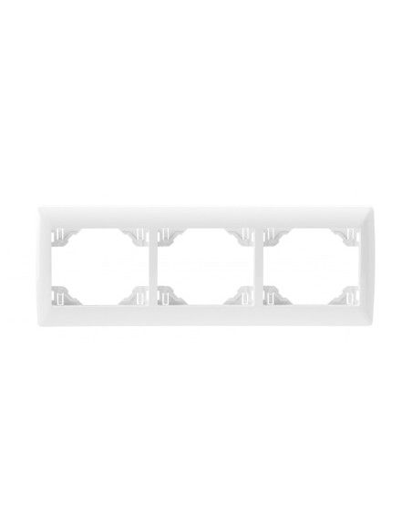 ESPELHO TRIPLO HORIZONTAL BRANCO/AMARELO 70931TBA CX2 - 70931TBA