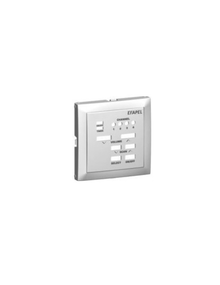 CENTRO P/COMANDO 4 CANAIS MONO C/FM ALUMINA - 90708TAL
