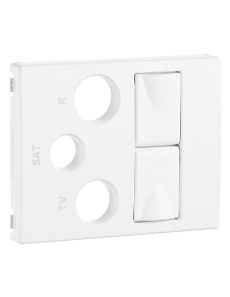 CENTRO P/TOM MISTA RTVSAT 2XRJ45 BRANCO 70773TBR - 70773TBR