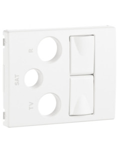 CENTRO P/TOM MISTA RTVSAT 2XRJ45 MARFIM 70773TMF - 70773TMF