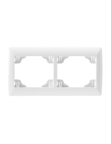 ESPELHO DUPLO HORIZONTAL BRANCO/MARFIM 70921TBM - 70921TBM