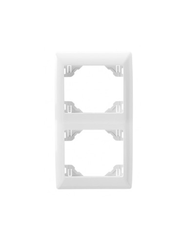 ESPELHO DUPLO VERTICAL BRANCO/INOX 70922TBI - 70922TBI