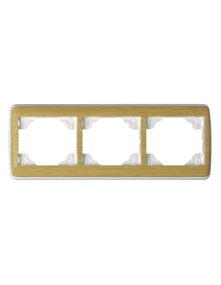 ESPELHO TRIPLO HORIZONTAL BRANCO/FAIA 70931TBF - 70931TBF