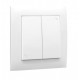 BOTAO DUPLO DE PERSIANA BRANCO 90281CBR - 90281CBR