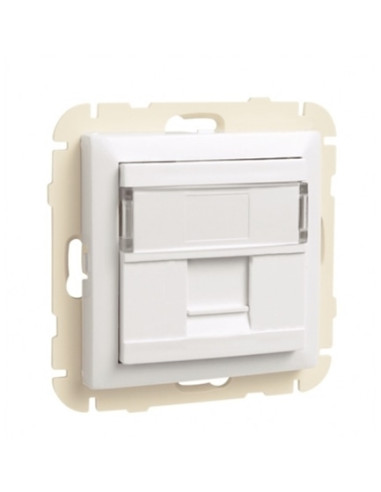 ARO C/ MODULO 1 SAIDA P/ CONETOR RJ45 PT MATE 90441SPM - 90441SPM