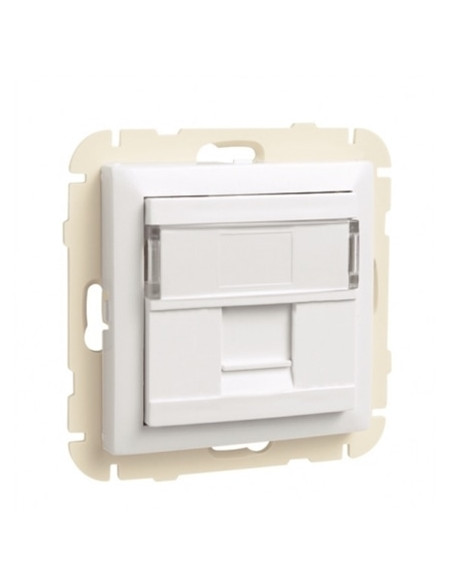 ARO C/ MODULO 1 SAIDA P/ CONETOR RJ45 PT MATE 90441SPM - 90441SPM