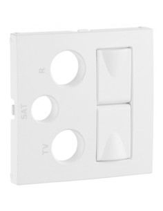 CENTRO P/TOM MISTA RTVSAT 2XRJ45 ALUMINA 90773TAL - 90773TAL