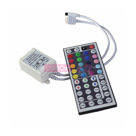 Controlador p/ fita c/ controlo remoto 6a 12V 44 Botões - 8953317