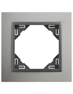 ESPELHO SIMPLES ALUMINIO/GRIS 90910TUS - 90910TUS