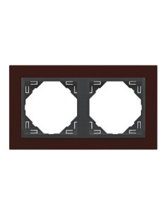 ESPELHO DUPLO RUBRO/GRIS 90920KBS - 90920KBS