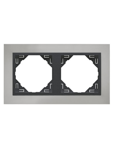 ESPELHO DUPLO CROMIO/GRIS 90920KRS - 90920KRS