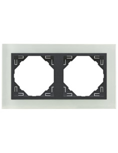 ESPELHO DUPLO CRISTAL/GRIS 90920TCS - 90920TCS