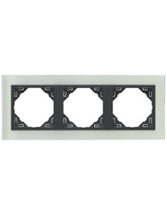 ESPELHO TRIPLO CRISTAL/GRIS 90930KCS - 90930KCS