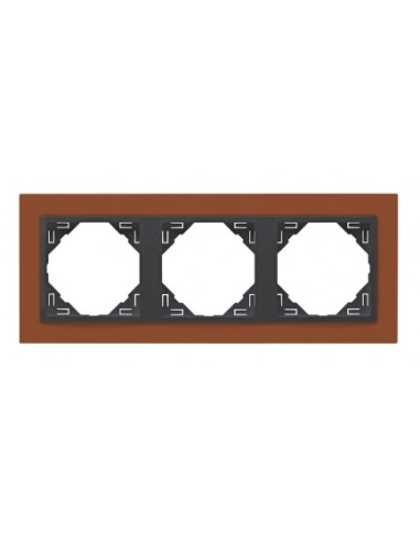 ESPELHO TRIPLO TIJOLO/GRIS 90930TTS - 90930TTS