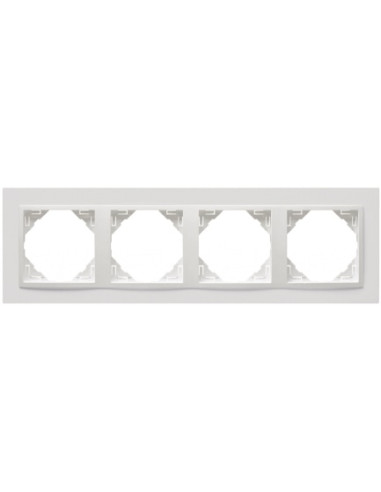 ESPELHO QUADRUPLO BRANCO/BRANCO 90940KBB - 90940KBB