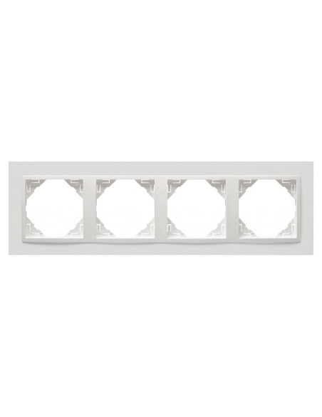 ESPELHO QUADRUPLO BRANCO/BRANCO 90940KBB - 90940KBB