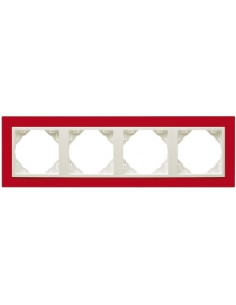ESPELHO QUADRUPLO VERMELHO/GELO 90940KVG - 90940KVG