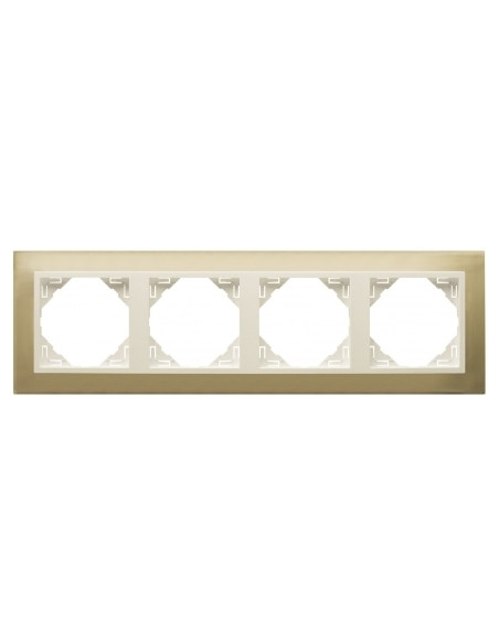 ESPELHO QUADRUPLO OURO/PEROLA 90940TOP - 90940TOP