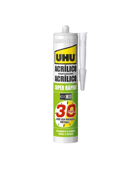 UHU Isolam./Fissuras Acríl. Branco Rápido 30min. 280ml 38325 - 560176038325