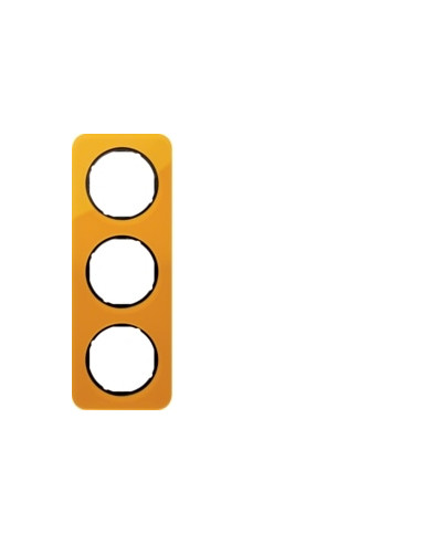 R. 1 - QUADRO X3, ACRÍLICO, LARANJA/PRETO 10132334 - 10132334