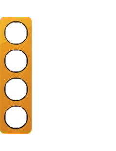 R. 1 - QUADRO X4, ACRÍLICO, LARANJA/PRETO 10142334 - 10142334
