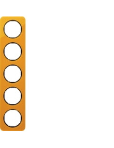 R. 1 - QUADRO X5, ACRÍLICO, LARANJA/PRETO 10152334 - 10152334