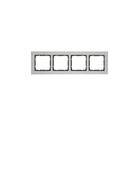 B. 7 - QUADRO X4 HORIZ, INOX/ANTR. MATE 10243606 - 10243606