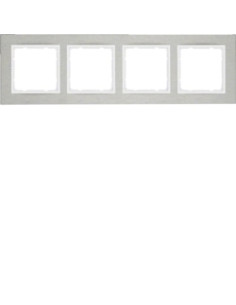 B. 7 - QUADRO X4 HORIZ, INOX/BRANCO MATE 10243609 - 10243609