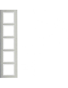 B. 7 - QUADRO X5 HORIZ, INOX/BRANCO MATE 10253609 - 10253609