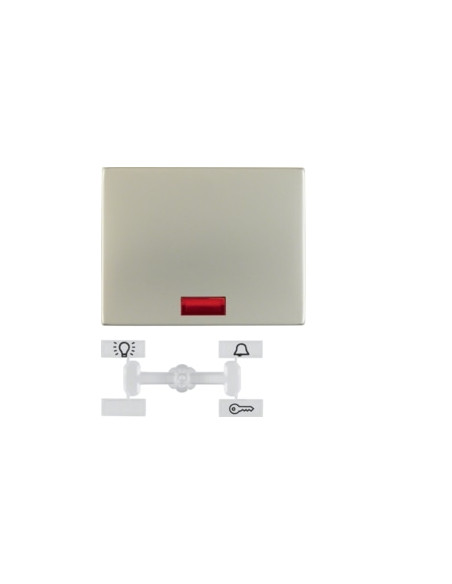 K. 1/K. 5 - TECLA SIMPLES C/VISOR, INOX 14157004 - 14157004