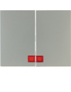 K. 1/K. 5 - TECLA DUPLA C/ VISOR, INOX LAC 14377004 - 14377004