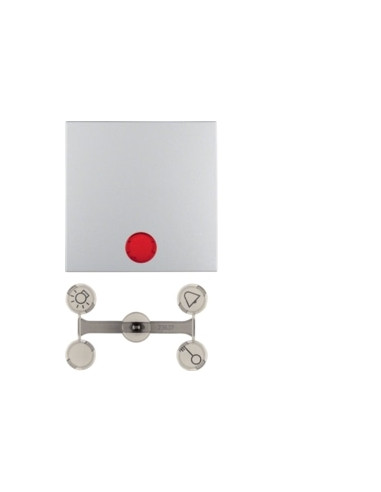 S. 1/B. X - TECLA SIMPLES C/VISOR, ALUM. MATE 16211404 - 16211404