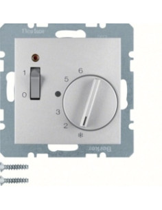 S. 1/B. X - TERMOSTATO C/ ON/OFF, ALUM. MATE 20301404 - 20301404