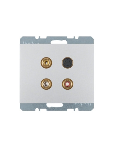 K. 1/K. 5 - TOMADA 3XRCA+S-VIDEO, ALUM. LAC 3315327003 - 3315327003