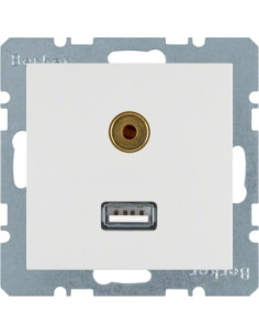 S. 1/B. X - USB/JACK 3. 5MM, BRANCO 3315398989 - 3315398989